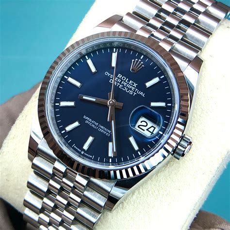 rolex datejust 36mm jubilee blue dial|rolex datejust blue.